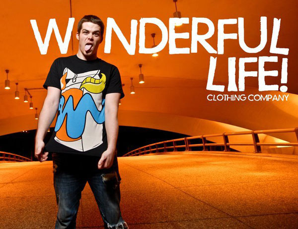 Matt Gondek Original Art for his Clothing Line Wonderful Life