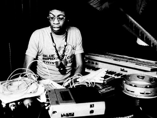 Herbie Hancock with gadgets