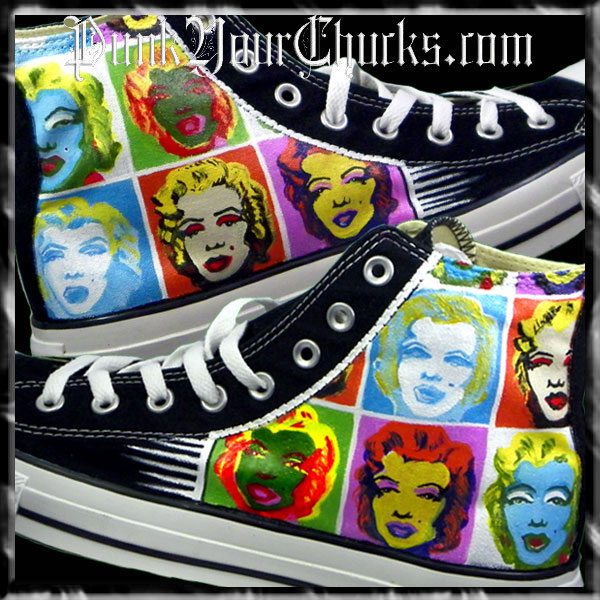 Andy Warhol Marilyn Monroe Custom Chucks by MAG