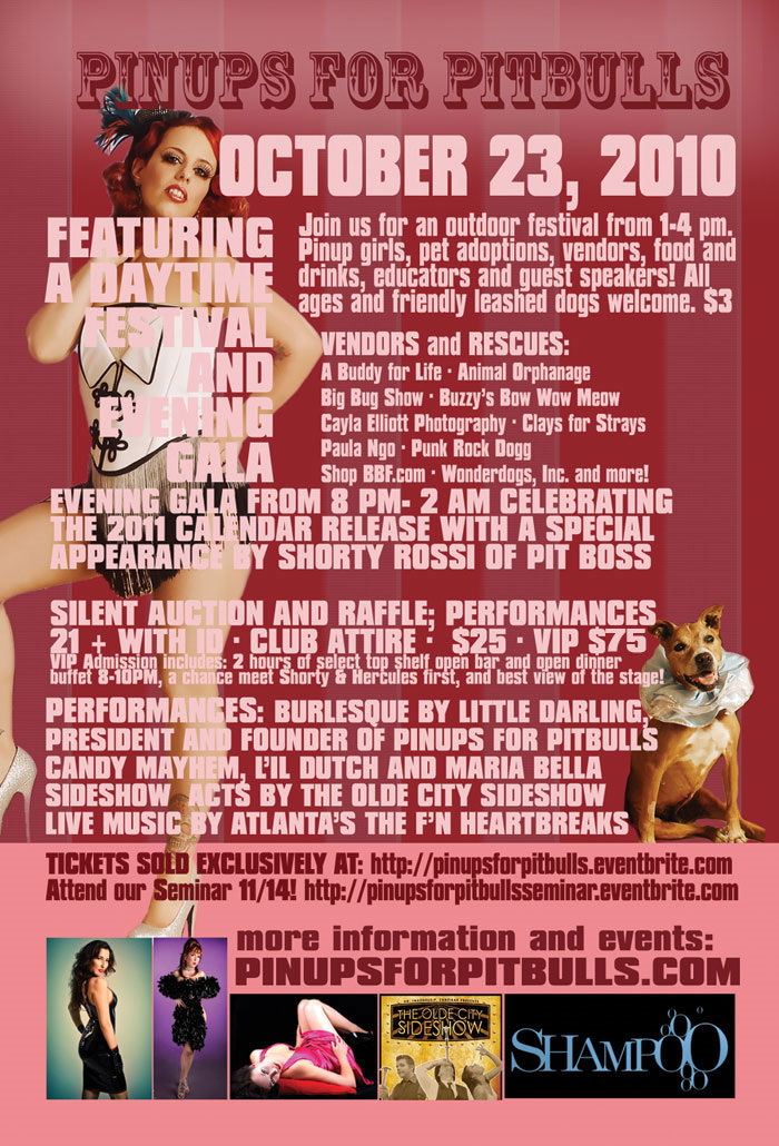 Oct 23, 2010 is Pit Bull Awareness Day! Pinups for Pitbulls Hosts Pit Bull Awareness Day!