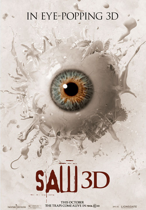 SAW 3D - In Theaters Now - The Blow The Scene Review Saw 3D Movie Poster