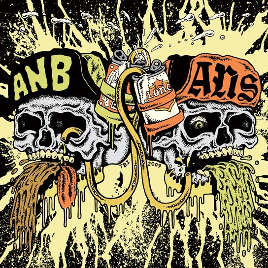 ANS Agoraphobic Nosebleed A Tribute to Gang Green Split Cover