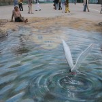 Julian Beever - Fish Supper Julian Beever - Fish Supper