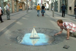 Julian Beever - Push the Boat Out Julian Beever - Push the Boat Out
