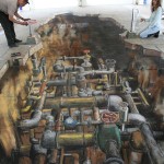 Julian Beever - Yorkshire Water Julian Beever - Yorkshire Water