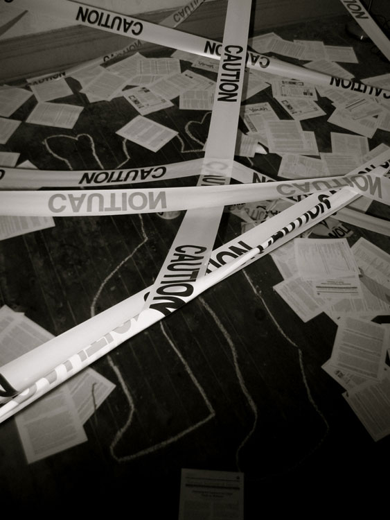 Darrell Kinsel - CrimeScene Art Display Darrell Kinsel - CrimeScene Art Display