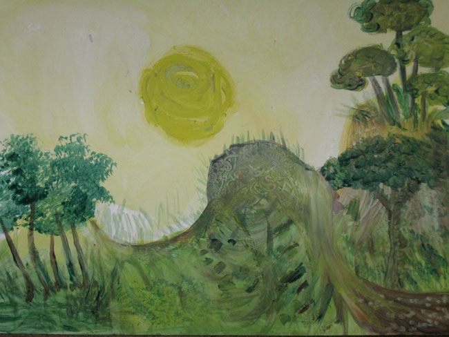 Darrell Kinsel - Hills Painting (Melted Crayon) Darrell Kinsel - Hills Painting (Melted Crayon)