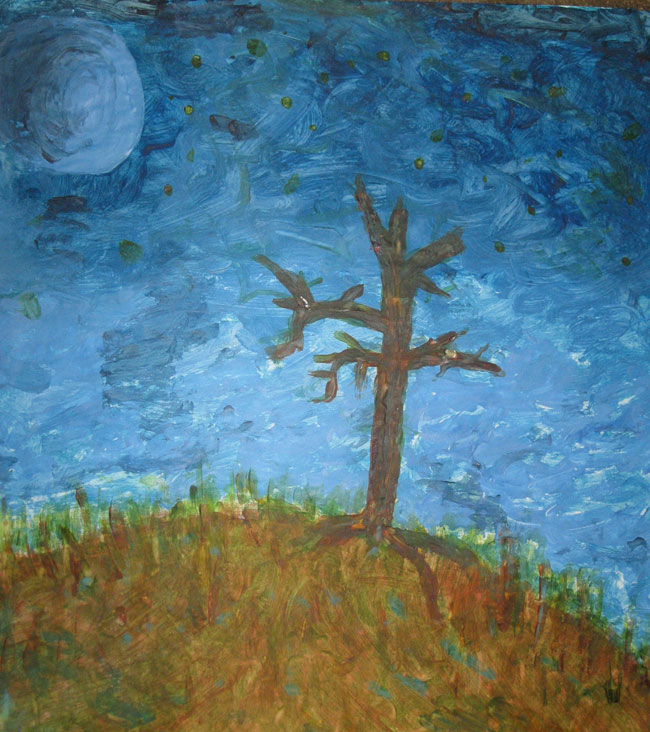 Darrell Kinsel - Tree Painting (Melted Crayon) Darrell Kinsel - Tree Painting (Melted Crayon)