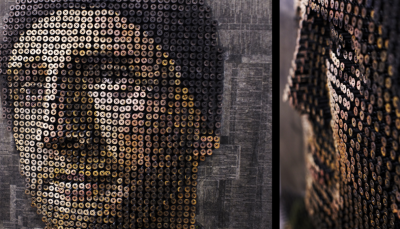 Andrew Myers Screw Art Closeup