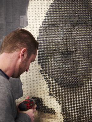 Andrew Myers Screw Art Process