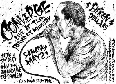 Converge, Dropdead, Burning Love, Trap Them, Cop Problem Flyer