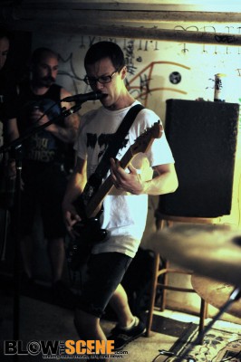 Logan Neubauer performing with Gash - Philly House Shows IV