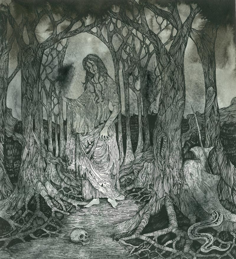 Nesseria & Clinging to the Trees of a Forest Fire split cover Nesseria & Clinging to the Trees of a Forest Fire split cover