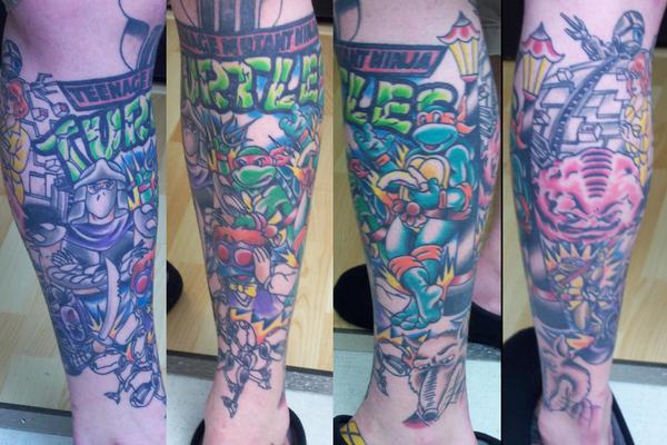 Adam Potts - Ninja Turtles Tattoo