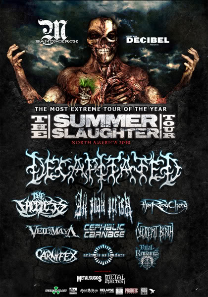 Summer Slaughter Tour Flyer