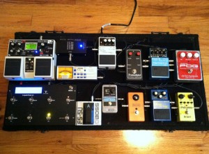 Chris's pedalboard