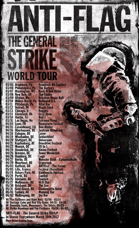 Anti-Flag The General Strike Tour Anti-Flag The General Strike Tour