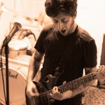 With Knives - band live at Philly House Show The Pussy Den June 2012