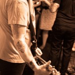 With Knives - band live at Philly House Show The Pussy Den June 2012