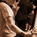 With Knives - band live at Philly House Show The Pussy Den June 2012