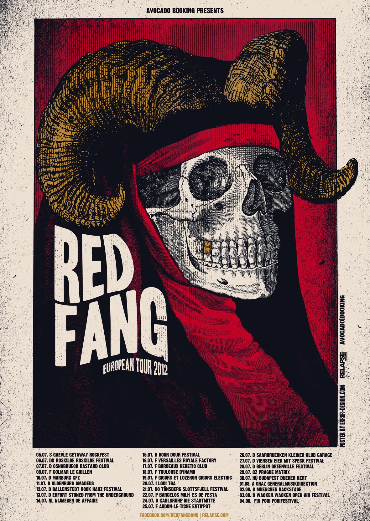 Red Fang European Tour 2012 Red Fang European Tour 2012