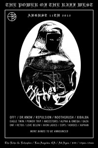 The Power Of The Riff Fest West 2012 poster
