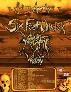 six feet under cattle decap 2012 tour autumn apocalypse