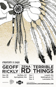 Geoff Rickly - Zena Rd - Terrible Things - house show tour 2012