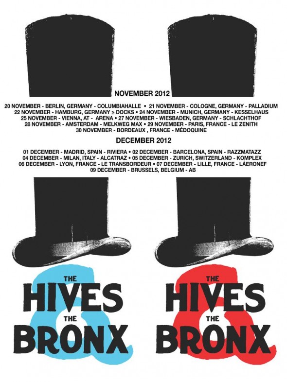 The Hives, The Bronx European Tour 2012 The Hives, The Bronx European Tour 2012