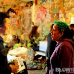 media and art show at  tattooed moms