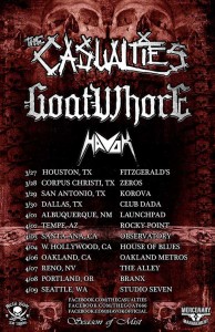 goatwhore casualties tour poster