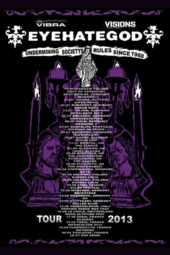 Eyehategod Euro tour 2013