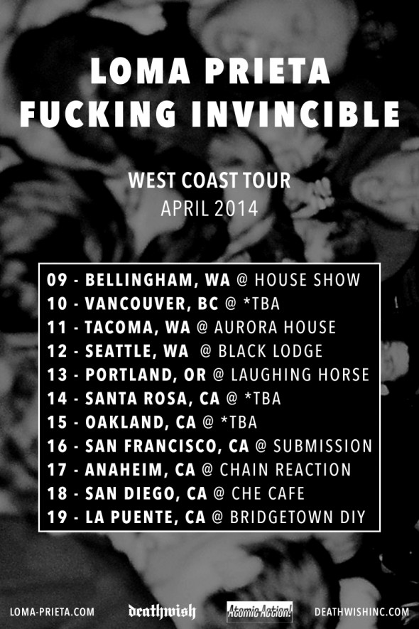 loma prieta fucking invincible 2014 tour