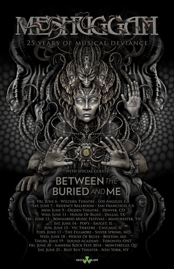 meshuggah and between the buried and me tour