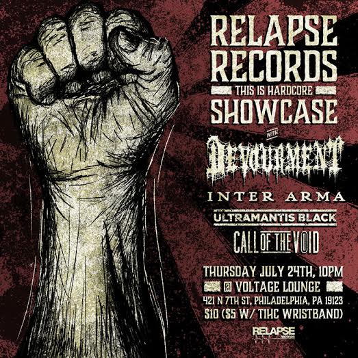 this is hardcore - relapse -thursday aftershow