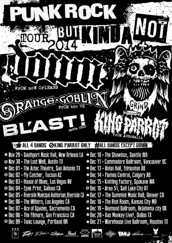 punk rock but kinda not tour 2014