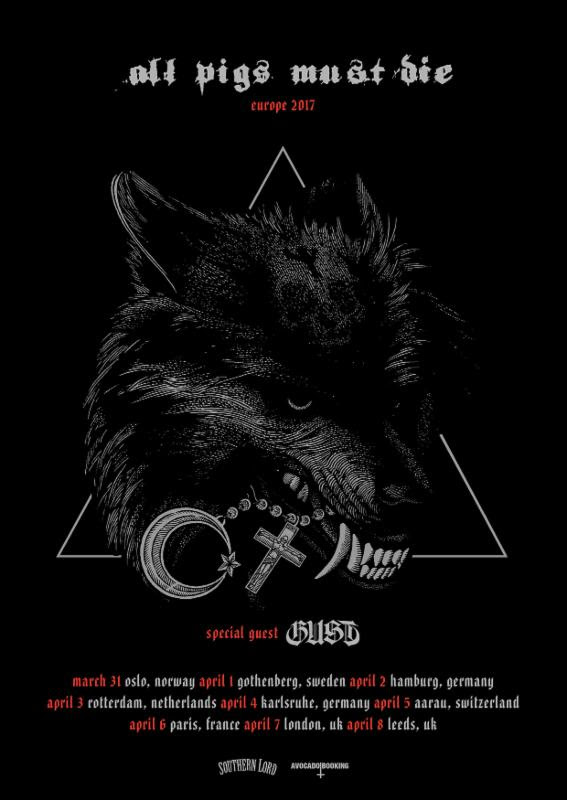 all pigs must die gust 2017 tour