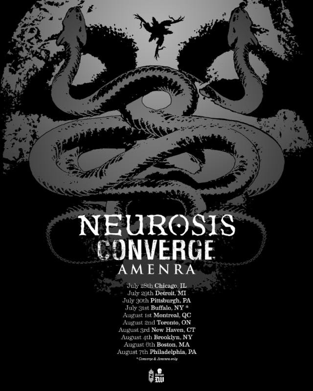 neurosis, converge 2017 US tour