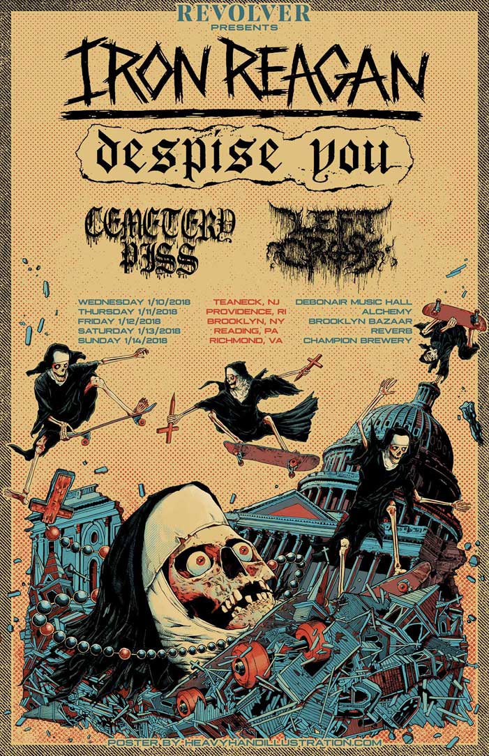iron reagan, despise you 2018 tour